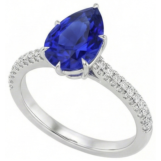echter round diamant 5Karat ring Seitenansicht