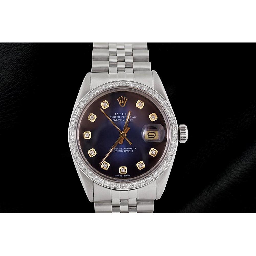 Blaues Diamant-Zifferblatt Rolex