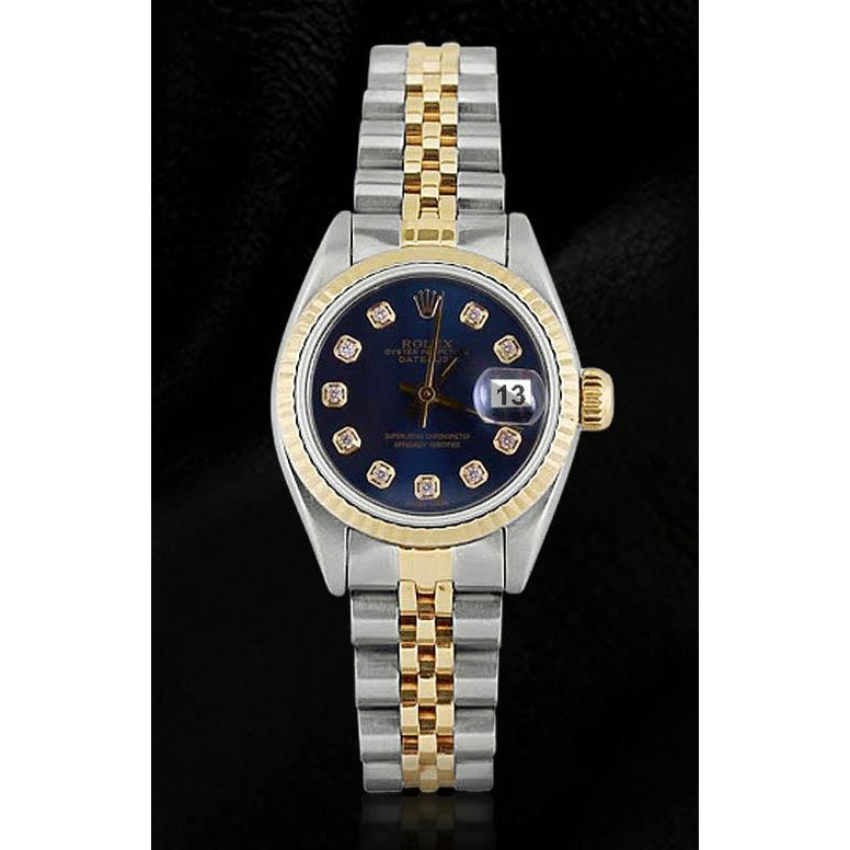 DateJust-Uhr Edelstahl Rolex