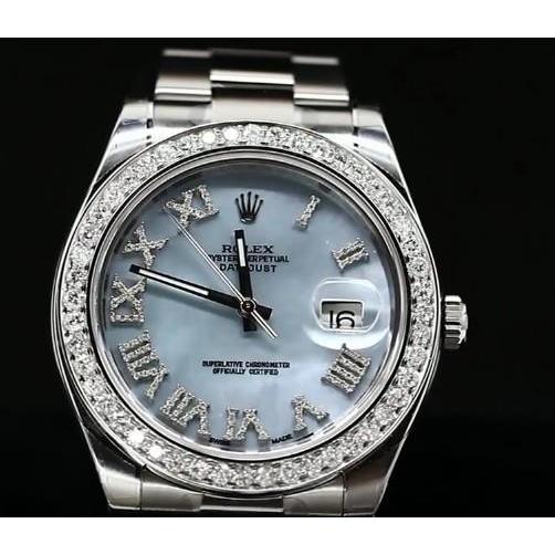 Blaues Zifferblatt Rolex