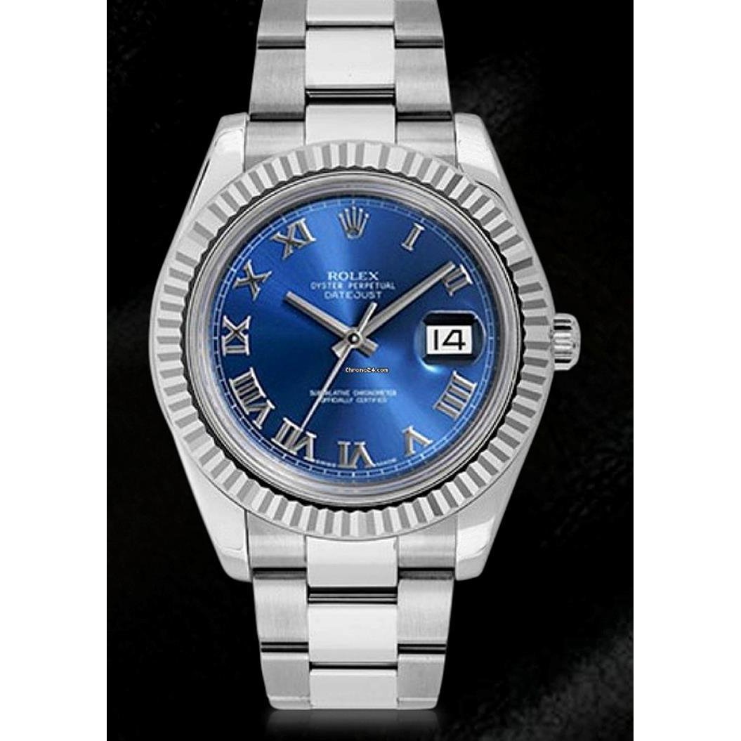 Blaues Zifferblatt Rolex