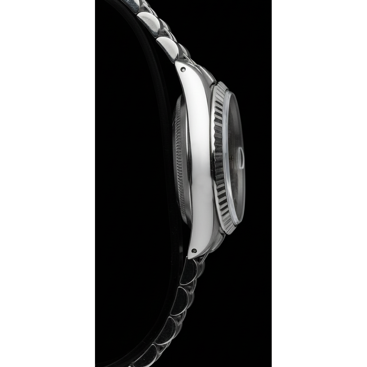 Blaues römisches Zifferblatt, geriffelte Lünette, Damen-Datumsuhr Just Rolex Betrachten Edelstahl