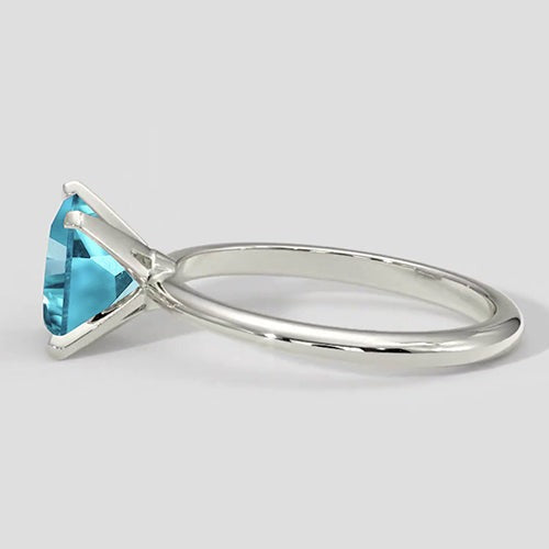 Bläulicher Paraiba-Kissenring 2,1 Karat