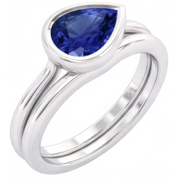 Natürlicher Kornblumenblauer Saphir Edelstein-Ring 1,50 Karat