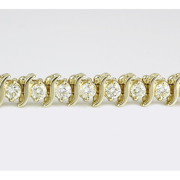 Diamant Brillantschliff Designer-Schmuck in 14K Gelbgold – Hauptansicht