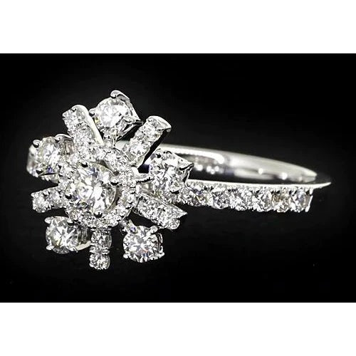 Brauch Schmuck Natürliche Runder Diamant Jubiläum Ring