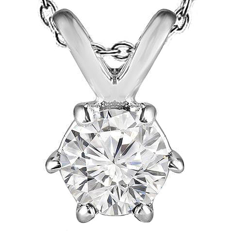 Brilliant Cut 2.00 Carat Solitaire Echt DiamantPendant Necklace Gold 14K