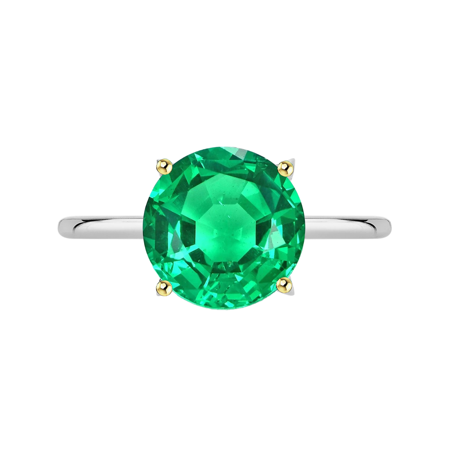 Authentischer Edler Smaragd Schmuckstein-Ring – Hauptansicht