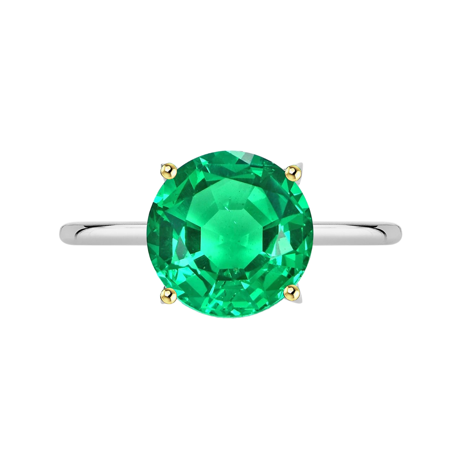 Authentischer Edler Smaragd Schmuckstein-Ring – Hauptansicht