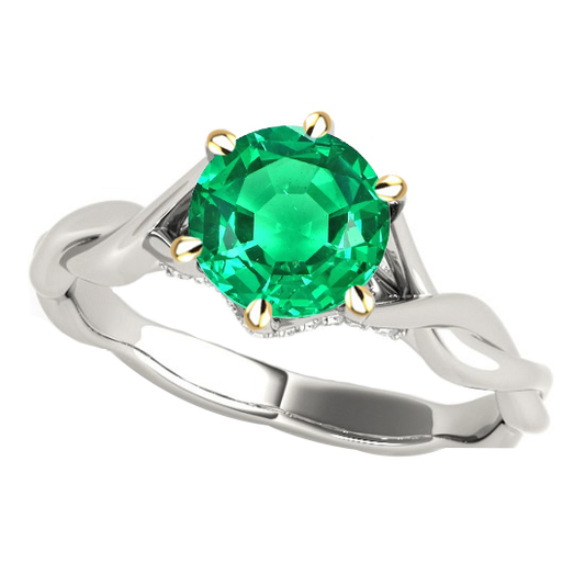 Natürlicher Smaragd Edelstein-Ring – Hauptansicht