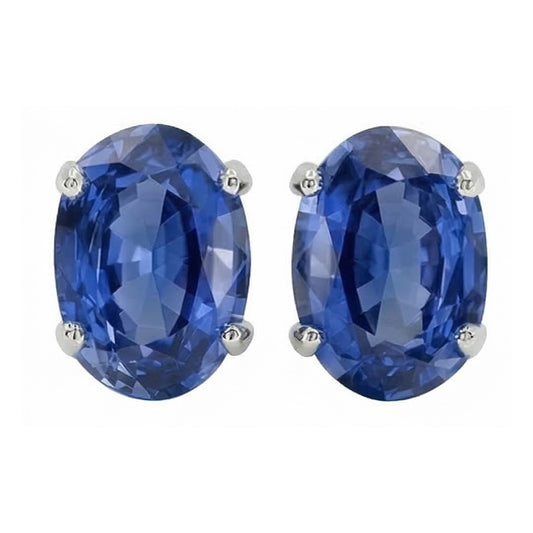echter oval diamant 4.00Karat ohrring Seitenansicht
