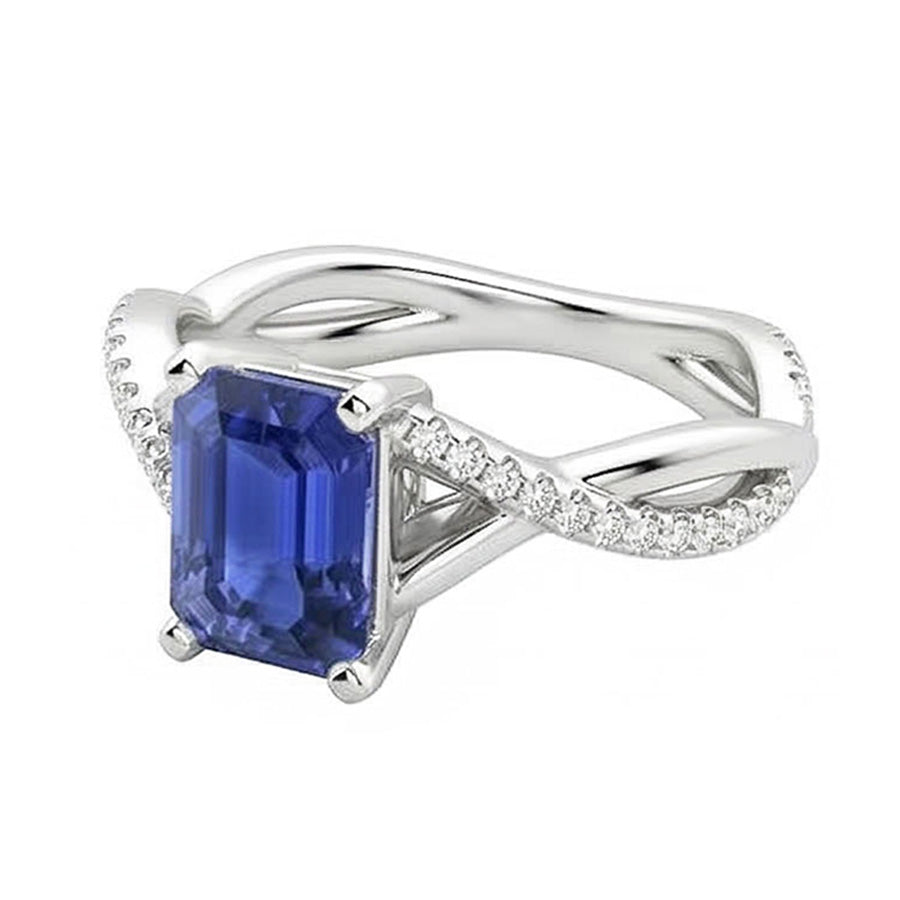 echter round diamant 3.50Karat ring Seitenansicht