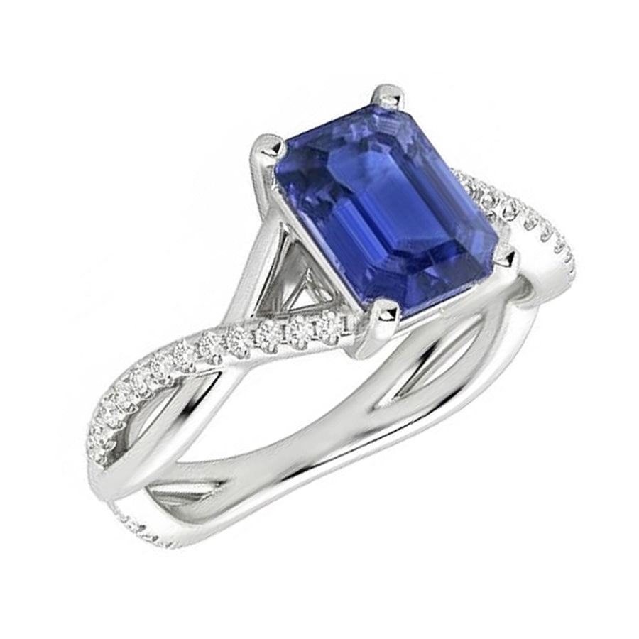 echter round diamant 3.50Karat ring Vorderansicht