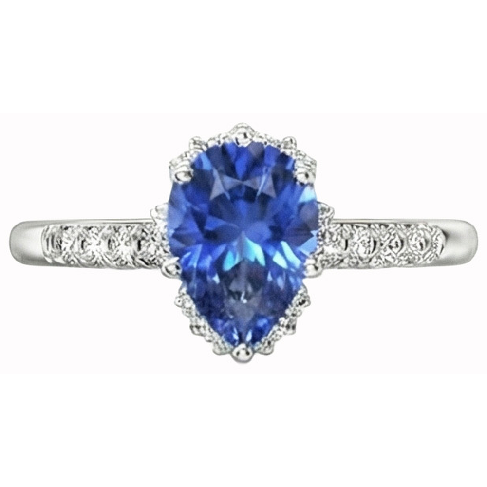 echter round diamant 4Karat ring Seitenansicht