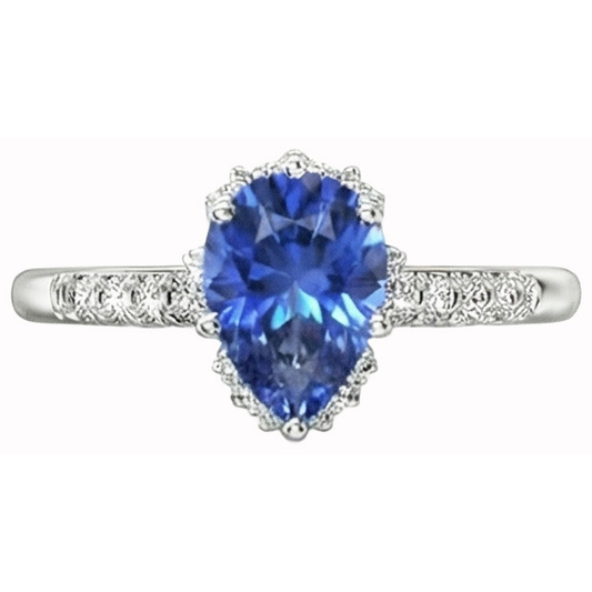echter round diamant 4Karat ring Seitenansicht