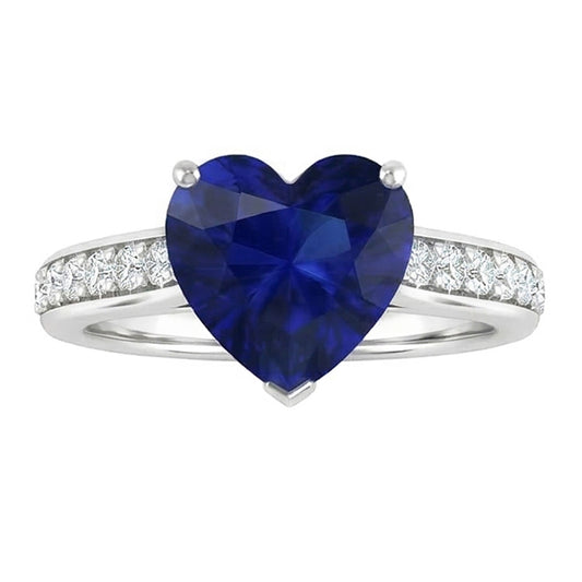 echter round diamant 4Karat ring Seitenansicht