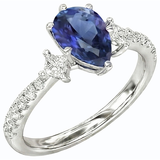echter round diamant 2.50Karat ring Vorderansicht