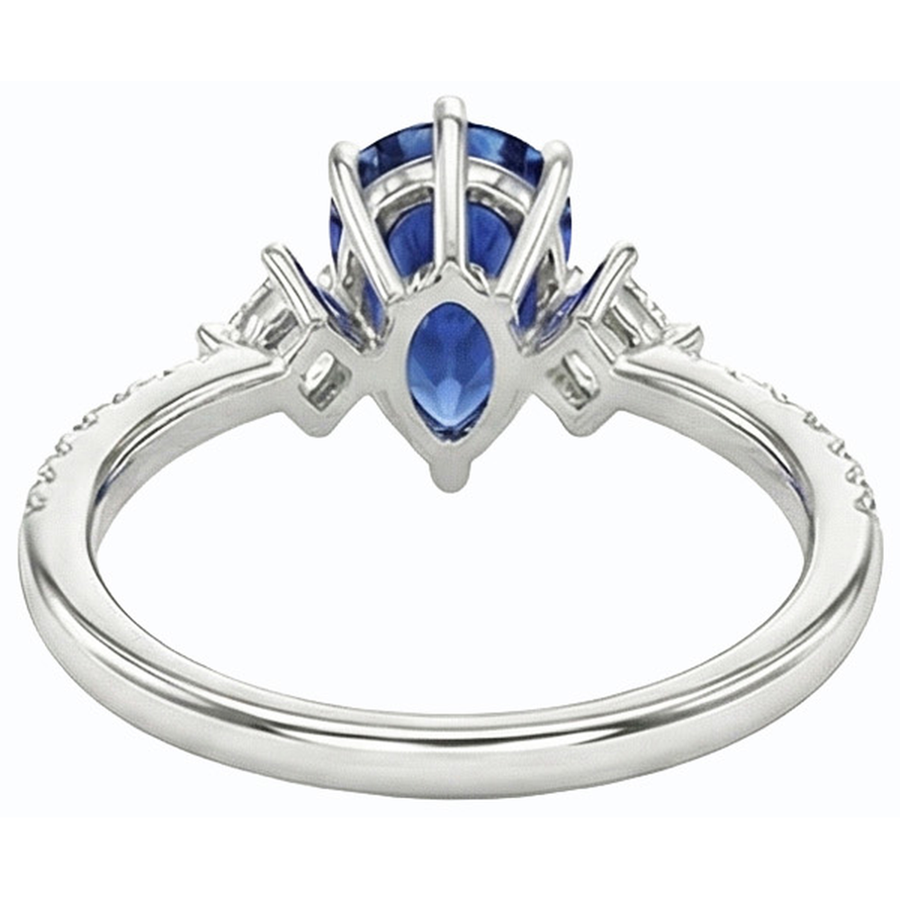 echter round diamant 2.50Karat ring Seitenansicht