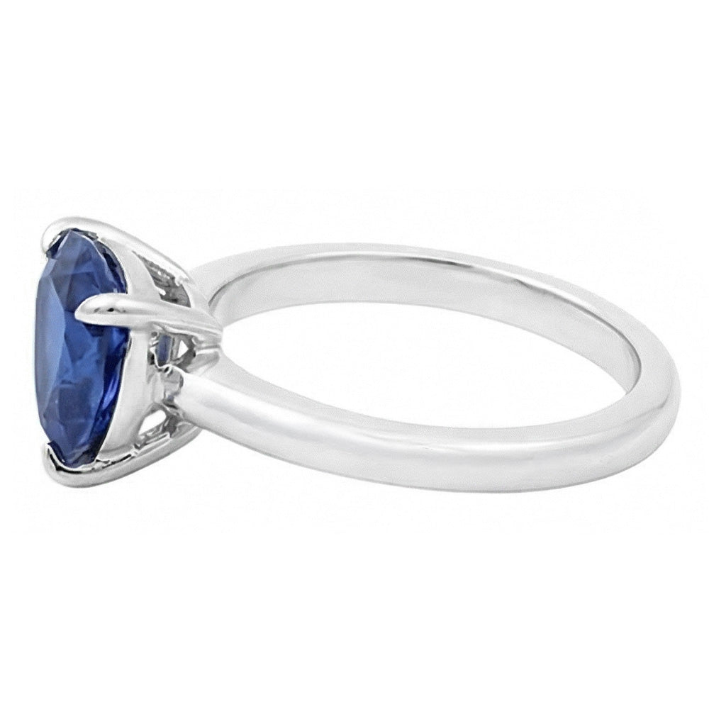 Ceylon Saphir Solitaire Trillion Shaped Ring 1 Karat Schmuck Gold