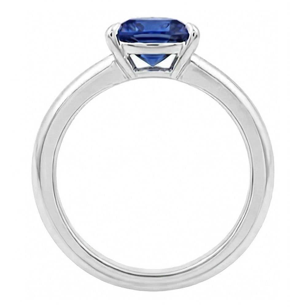 Ceylon Saphir Solitaire Trillion Shaped Ring 1 Karat Schmuck Gold
