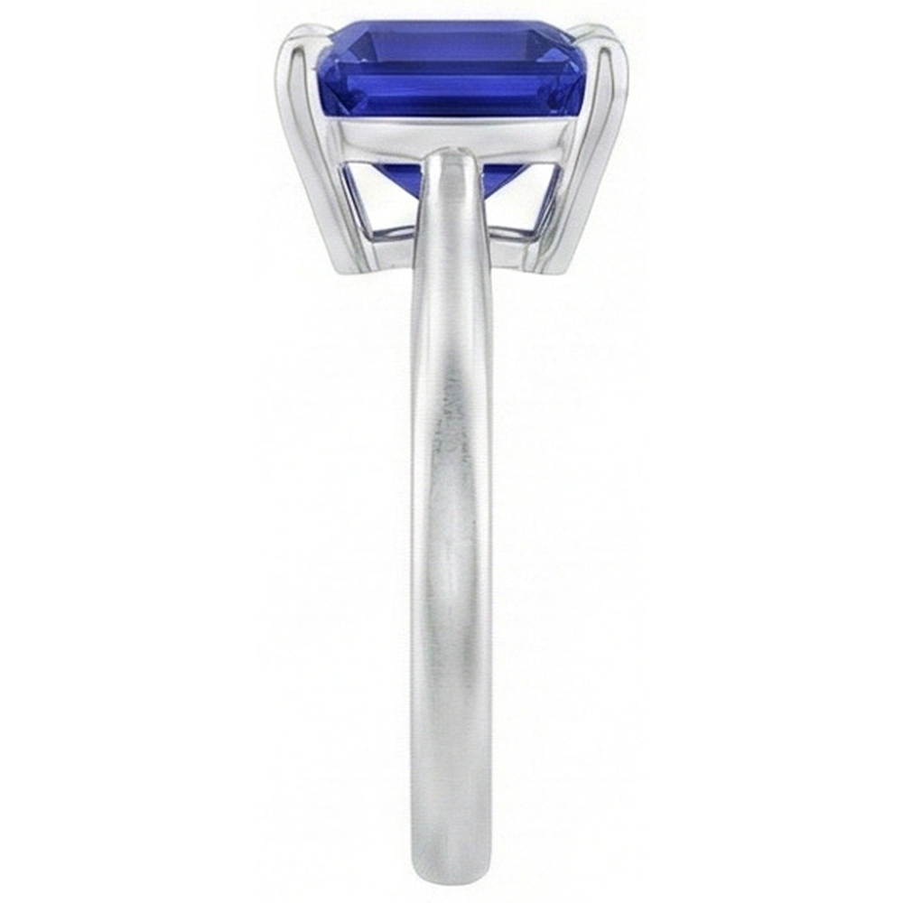 Ceylon Saphir Solitär Ring Asscher Cut 2 Karat Damenschmuck