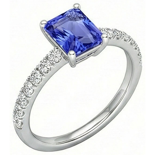 echter round diamant 3Karat ring Seitenansicht