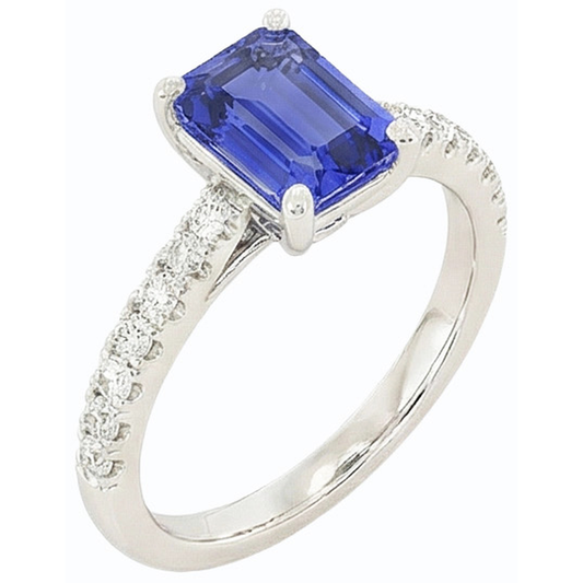 echter round diamant 3.75Karat ring Seitenansicht