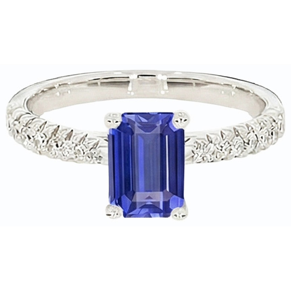 echter round diamant 3.75Karat ring Detailansicht