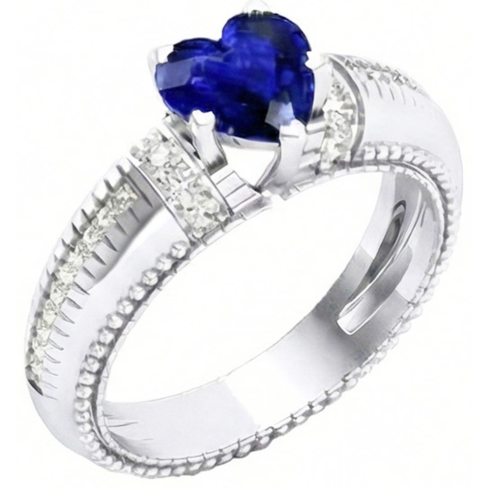 echter round diamant 2Karat ring Seitenansicht