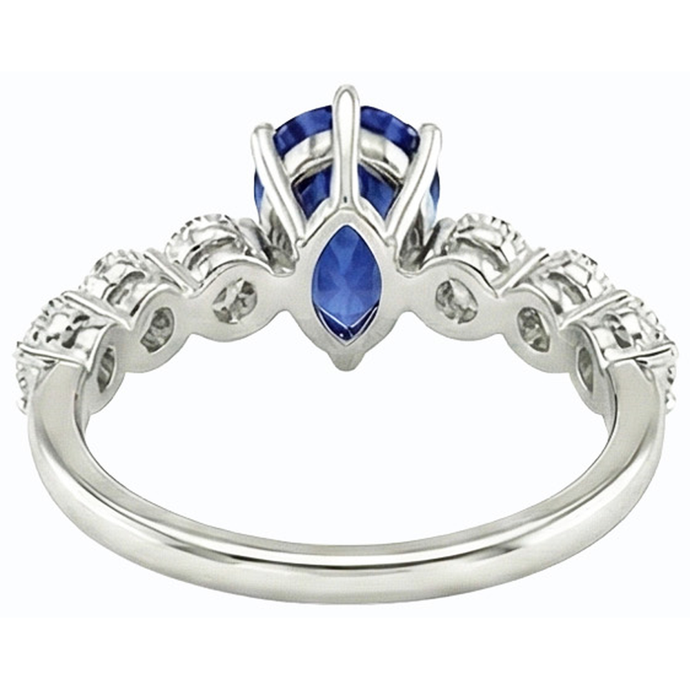 echter round diamant 3Karat ring Vorderansicht