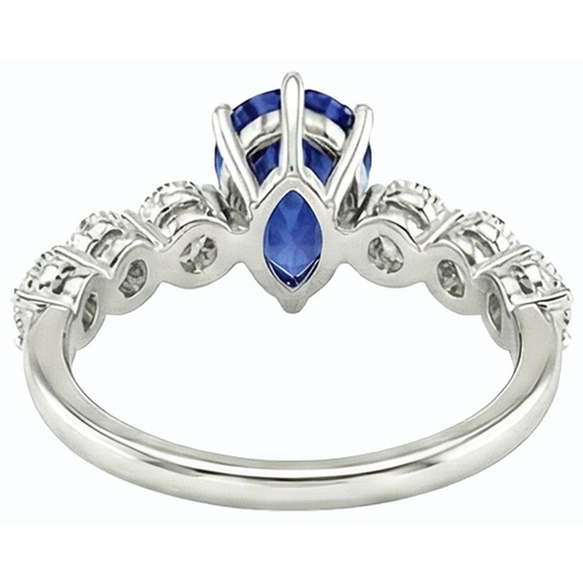 echter round diamant 3Karat ring Vorderansicht