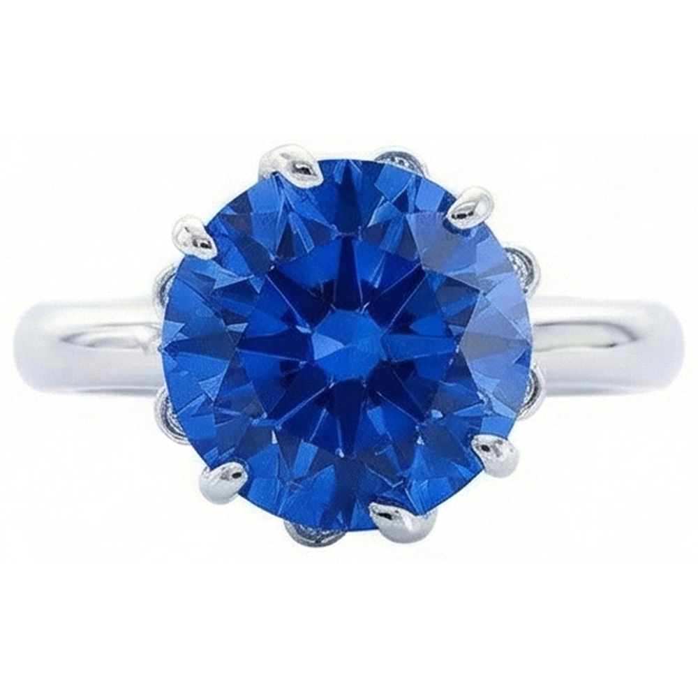 echter round diamant 1.90Karat ring Seitenansicht