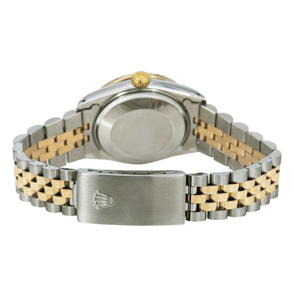 Champagner-Diamant-Zifferblatt, Lünette, Rolex Datejust-Uhr, Gold und Stahl, SCHNELLSET