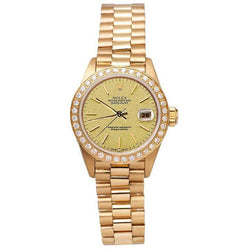 Champagner-Jubiläums-Armbanduhr im Präsidentin-Stil, Rolex Datejust-Lünette