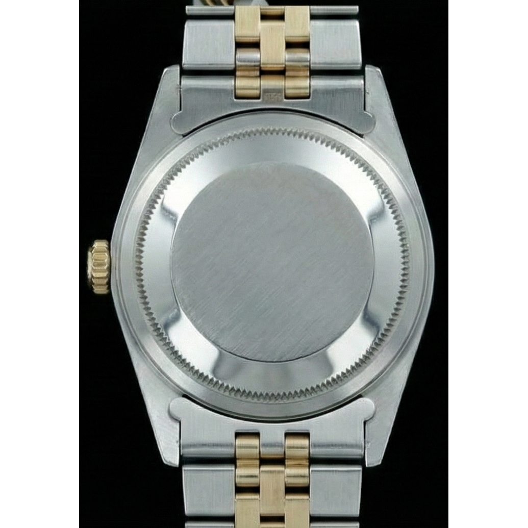 Champagner Stick Dial Datejust Damenuhr Rolex Edelstahl & Gold Jubiläum