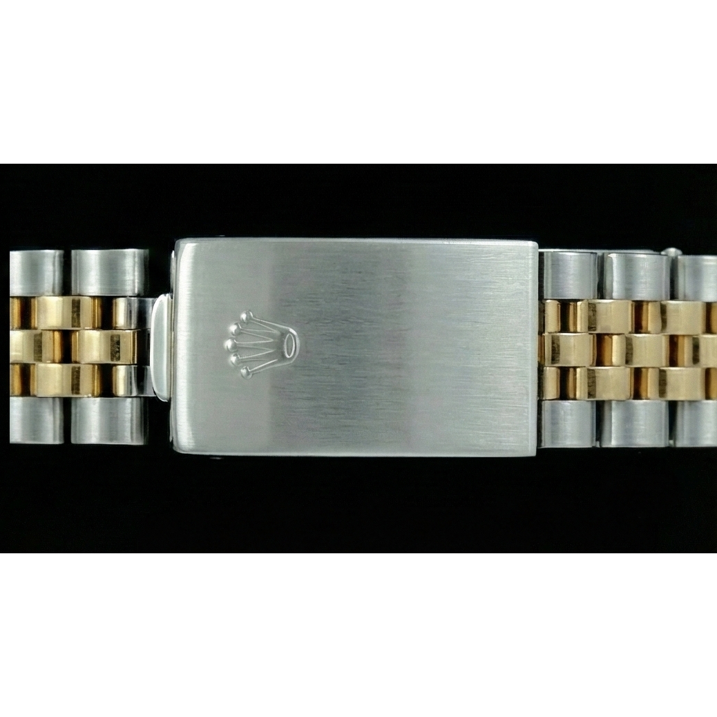 Champagner Stick Zifferblatt Datejust Damen Rolex Edelstahl & Gold Jubilee Rolle