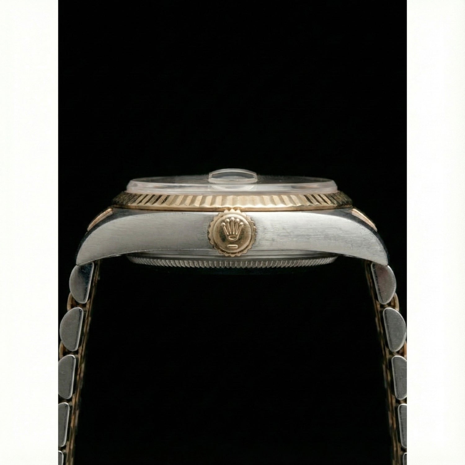 Champagnerfarbenes arabisches Zifferblatt, Edelstahl und Gelbgold, Jubilee Dame Rolex Datejust