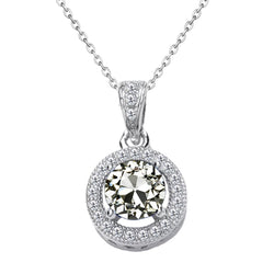 1,50 Karat Edler Diamant Anhänger in 14K Weißgold