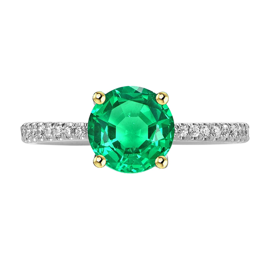 Feiner Kolumbianischer Smaragd Edelstein-Ring 2 Karat – Hauptansicht