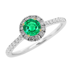 Edler Smaragd Schmuckstein-Ring – GIA-Zertifiziert 1 Karat