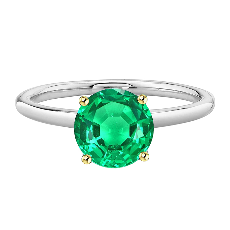 Schimmernder Edelstein-Ring 2 Karat – Hauptansicht