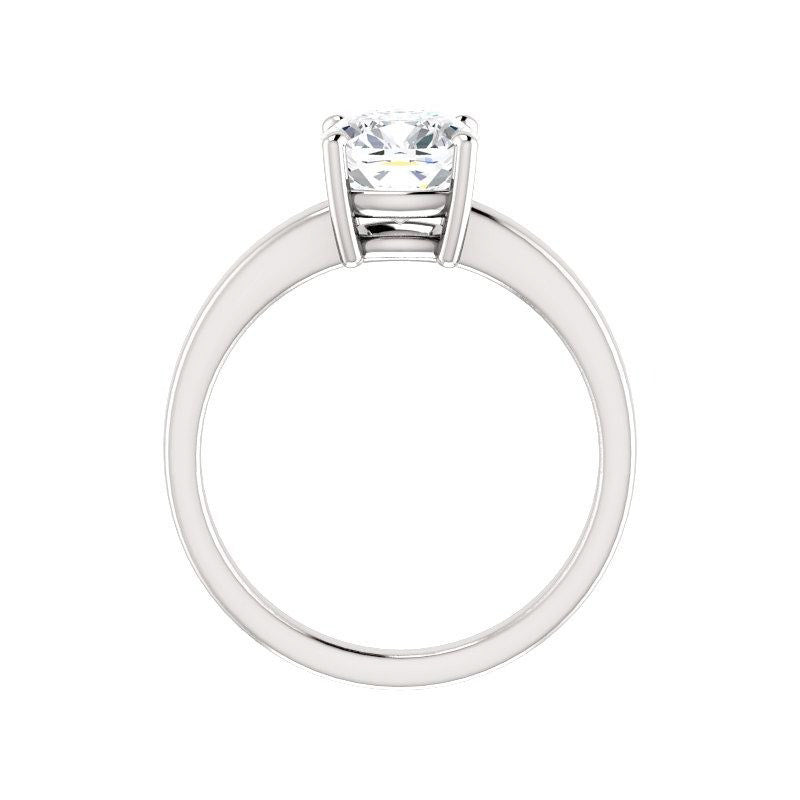 Erdgewonnener Edler Diamant Antragsring – Schrägansicht