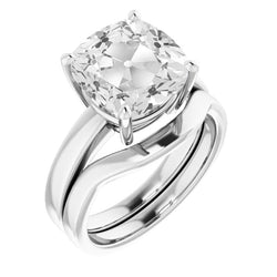Erdgewonnener Antik-Kissen-Schliff Edler Diamant Antragsring 5