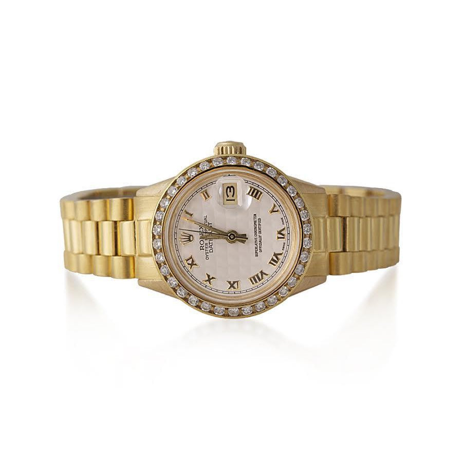 Oyster-Armband Datejust Uhr Dame Rolex