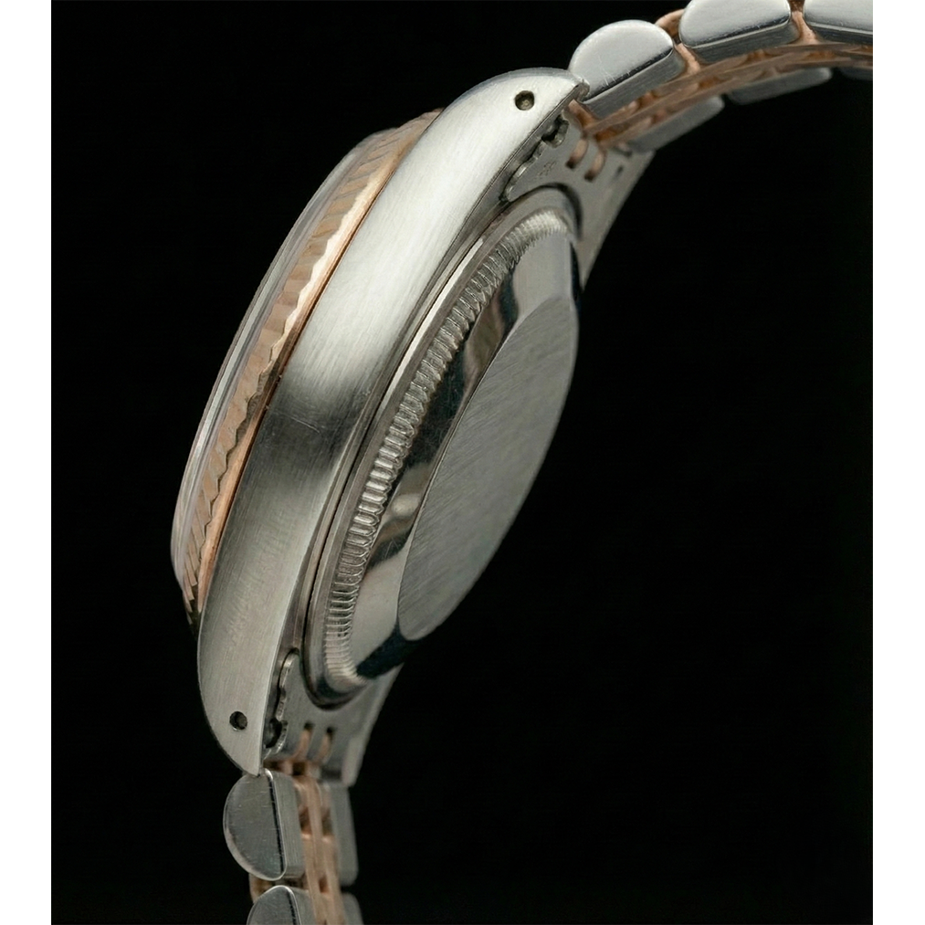 Dame Rolex Gelbgold Datejust Uhr Perpetual Arabisches Zifferblatt Edelstahl