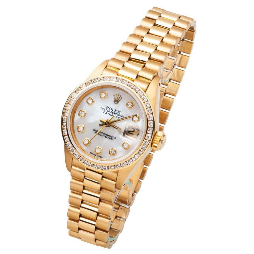 Rolex-Gelbgold-Uhr für Damen