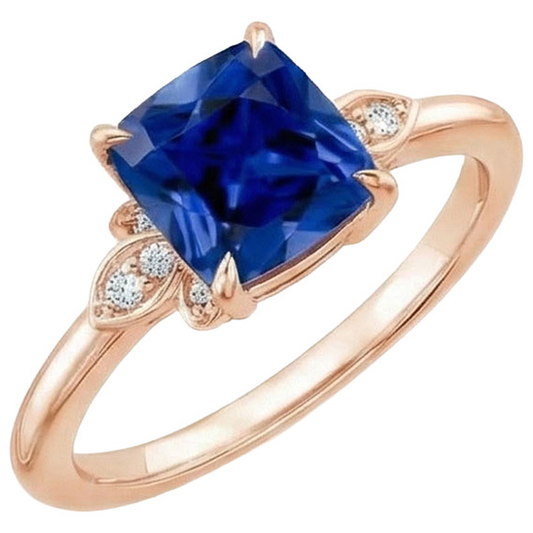 echter round diamant 2.50Karat ring Seitenansicht