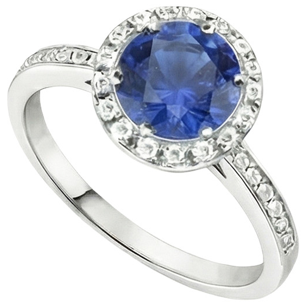 echter round diamant 2.50Karat ring Detailansicht