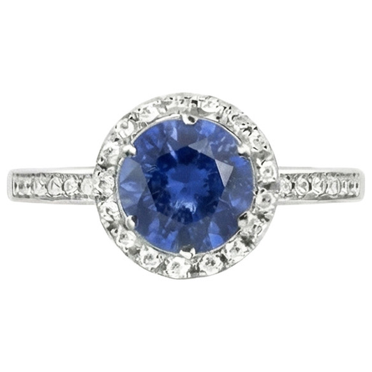 echter round diamant 2.50Karat ring Vorderansicht