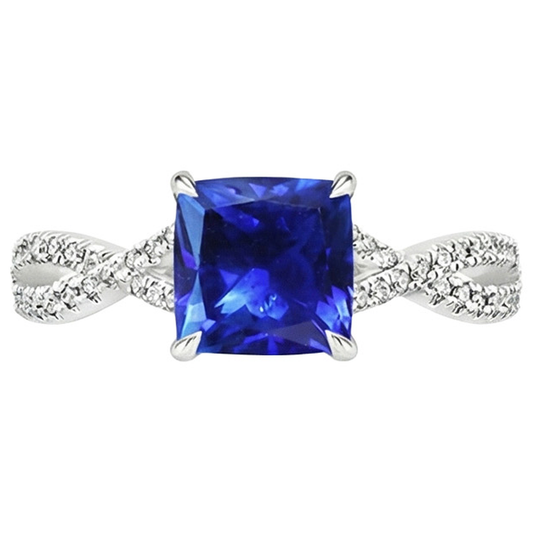 echter round diamant 3.25Karat ring Detailansicht